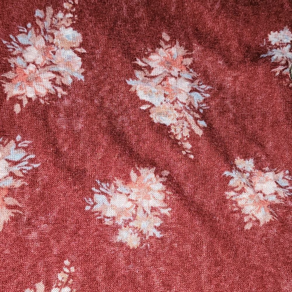 Wallflower Wine Floral Pattern Lightweight Racerback Tank Top - Picture 2 of 5